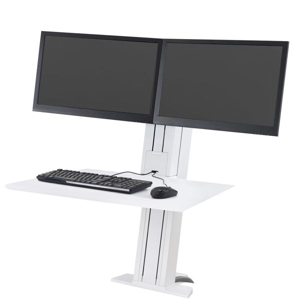 Ergotron-WorkFit-SR Dual Monitor Sit-Stand Workstation