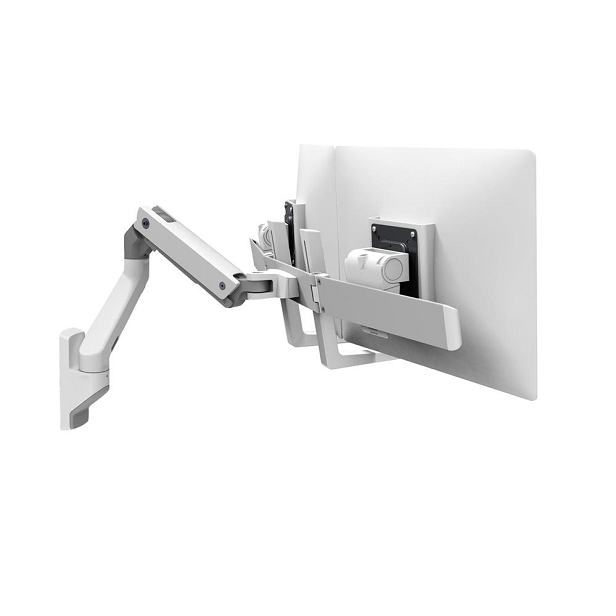 Ergotron - HX Wall Dual Monitor Arm - uchwyt ścienny na dwa monitory (biały)