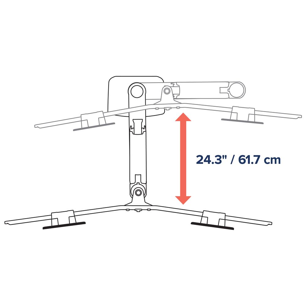 Ergotron – LX Desk Dual Direct Arm – uchwyt biurkowy na dwa monitory (biały)