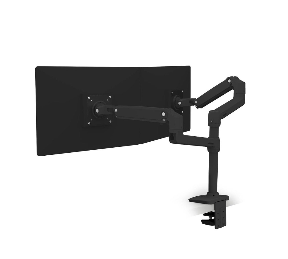 Ergotron - LX Dual Stacking Arm - uchwyt biurkowy dla dwóch monitorów Czarny