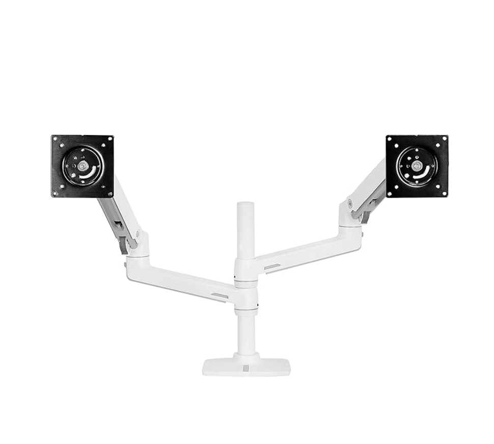 Ergotron – LX Dual Stacking Arm – uchwyt biurkowy dla dwóch monitorów Biały