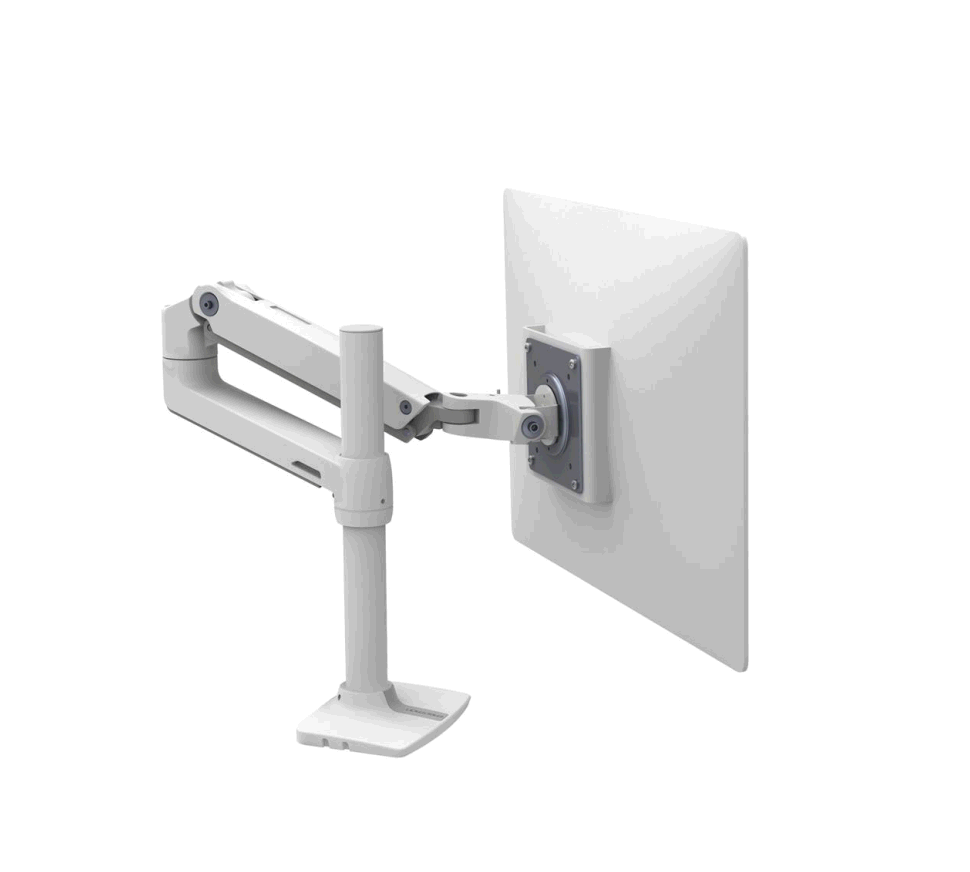 Ergotron - LX Desk Monitor Arm - uchwyt biurkowy do monitora z wysokim punktem montażowym (biały)