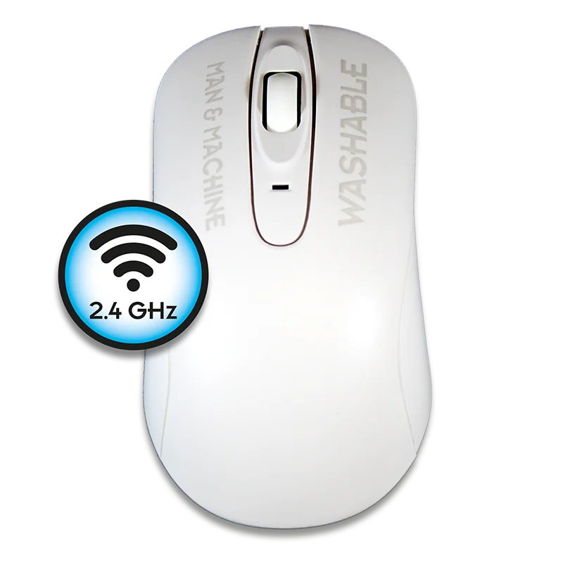 Man&Machine C-Mouse Wireless - medyczna, dezynfekowalna mysz bezprzewodowa (biała)
