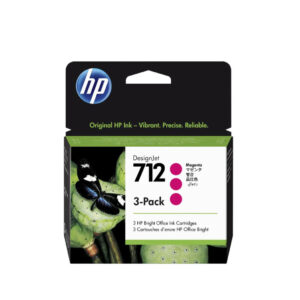 Zestaw wkładów HP 712 - purpurowy (magenta) 3x29 ml