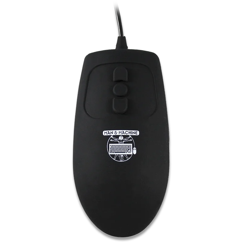 Man&Machine Mighty Mouse - medyczna, dezynfekowalna mysz z 5 przyciskam (czarna)