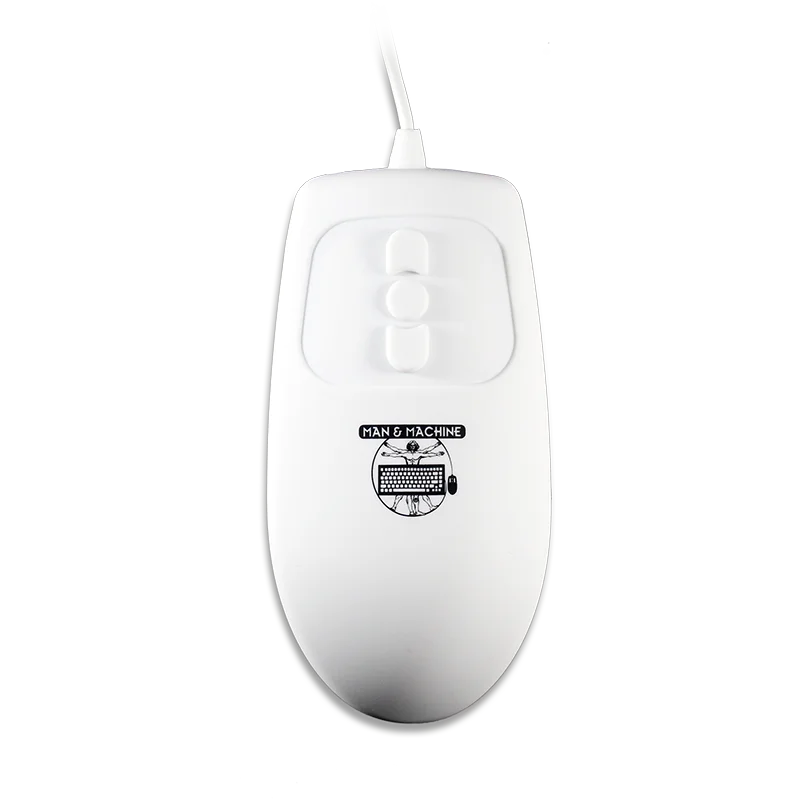 Man&Machine Mighty Mouse - medyczna, dezynfekowalna mysz z 5 przyciskam (biała)