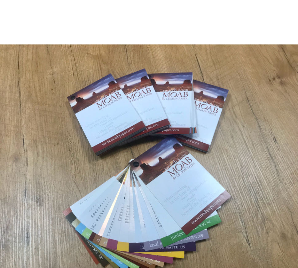 MOAB – wzornik papierów (swatch book)
