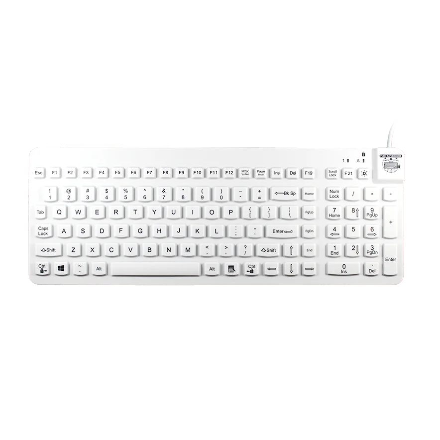 Man&Machine Really Cool Keyboard - medyczna, dezynfekowalna, niskoprofilowa klawiatura (biała)