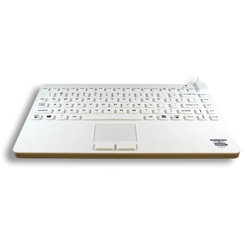 Man&Machine Slim Cool+ - medyczna, dezynfekowalna, kompaktowa klawiatura z touchpad (biała)