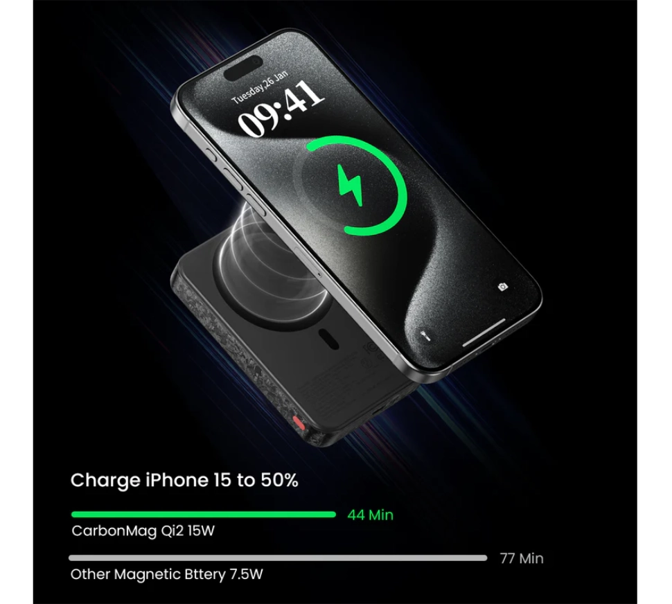 Powerbank SHARGE CarbonMag (10K)