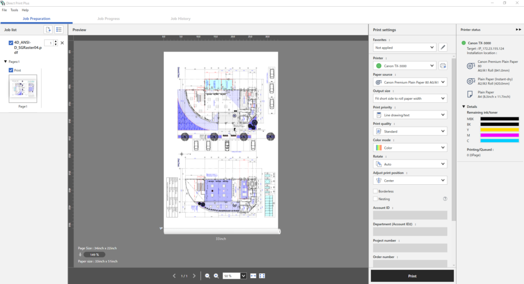 Direct Print Plus – drukowanie wsadowe
