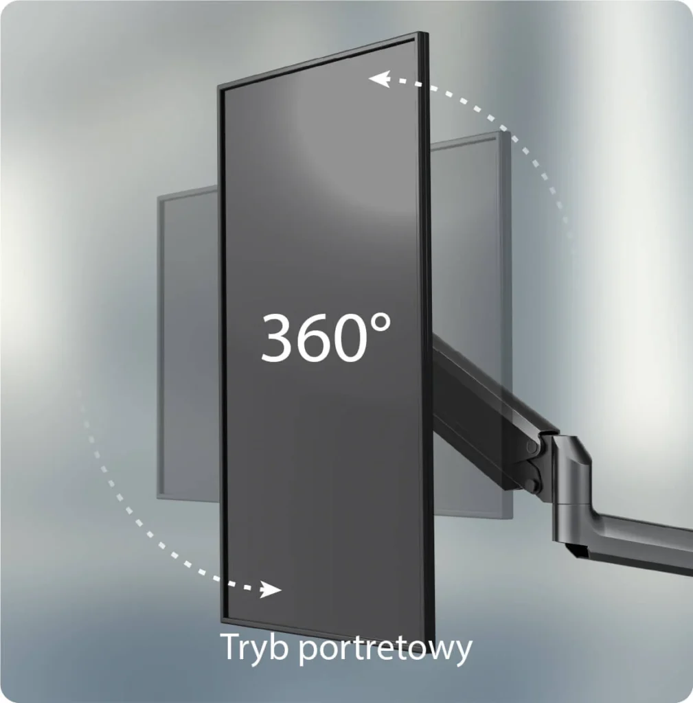 Onkron – Uchwyt biurkowy do monitora 13″-34″, czarny G75