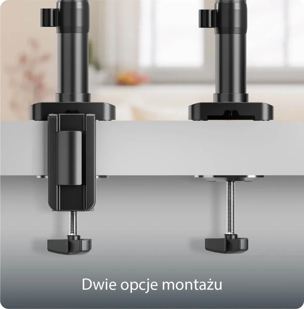 Onkron – Uchwyt biurkowy do monitora 13″-34″, czarny G75