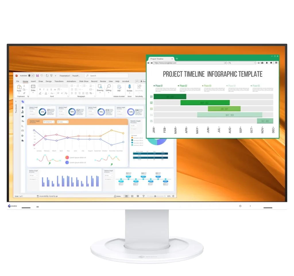 Monitor EIZO FlexScan EV2400R-WT (biały)