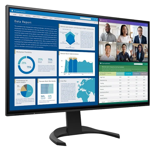 Monitor EIZO FlexScan EV3240X-BK — czarna obudowa