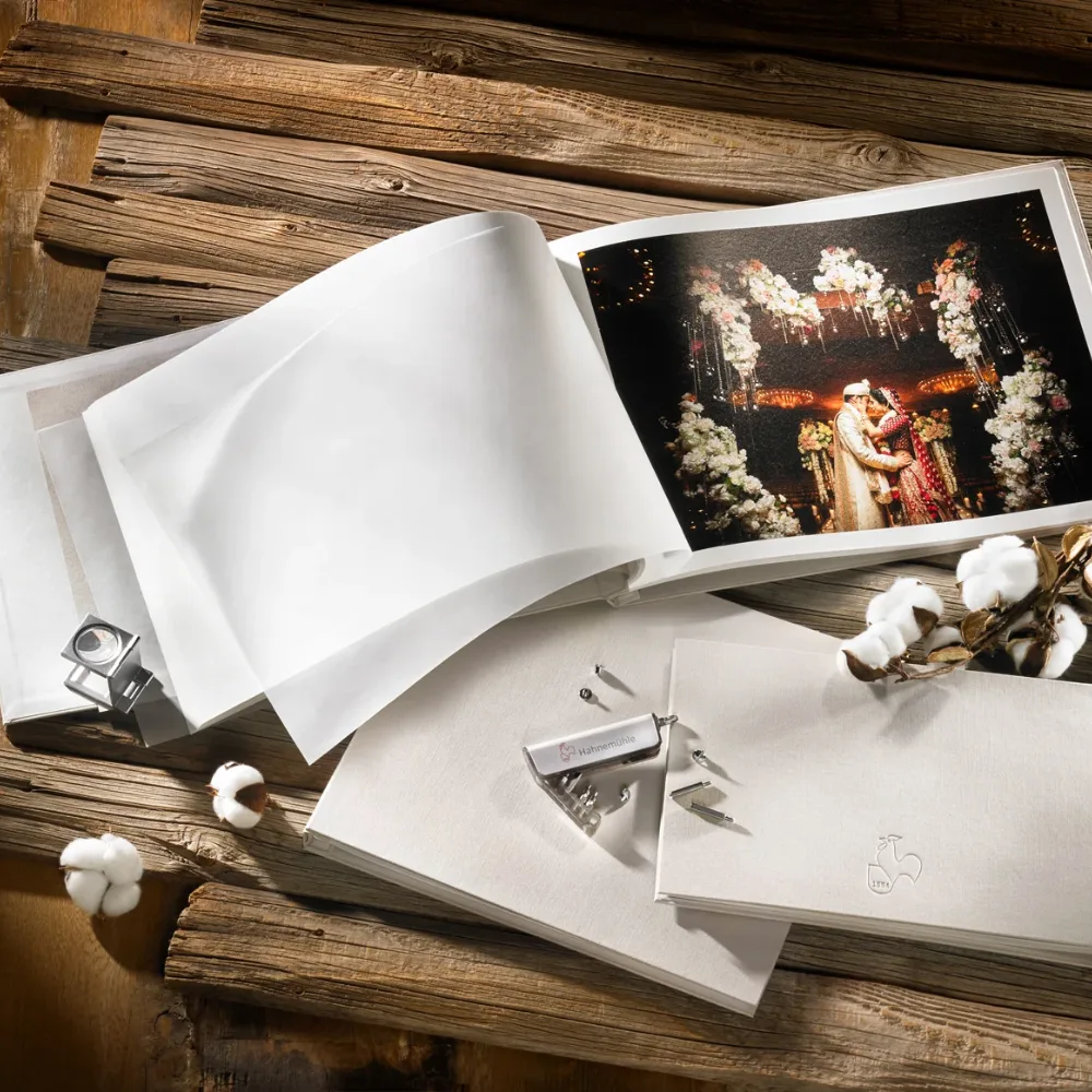 Hahnemühle Linen Album – okładka Light Sand Grey A3
