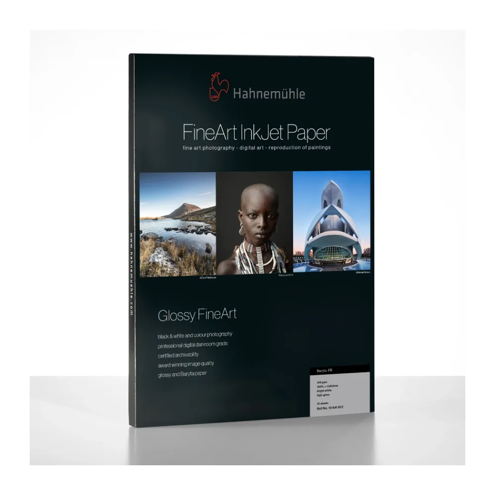 Papier Hahnemühle Baryta FB 350 g/m² – oryginalne opakowanie Hahnemühle