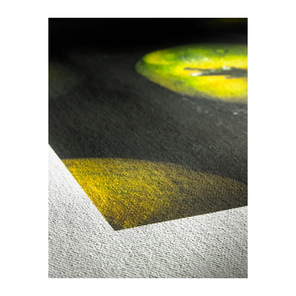 Zbliżenie faktury płótna Hahnemühle Canvas Artist 340 g/m² z wydrukiem