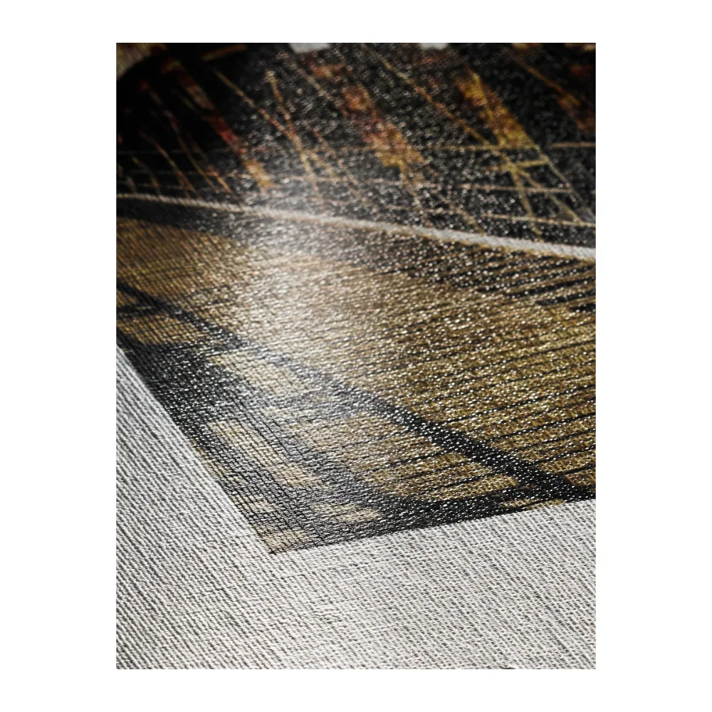 Zbliżenie faktury płótna Hahnemühle Canvas Metallic 350 g/m² z wydrukiem