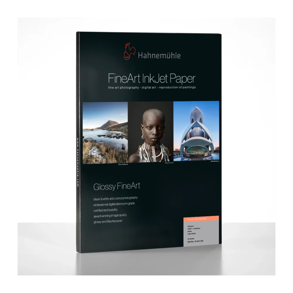 Papier Hahnemühle FineArt Baryta Satin 300 g/m² – oryginalne opakowanie Hahnemühle