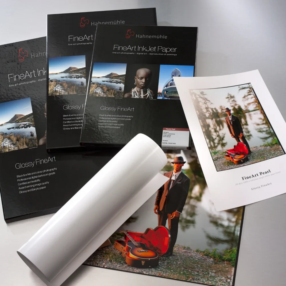 Rolka i wydruki na papierze Hahnemühle FineArt Pearl 285 g/m²
