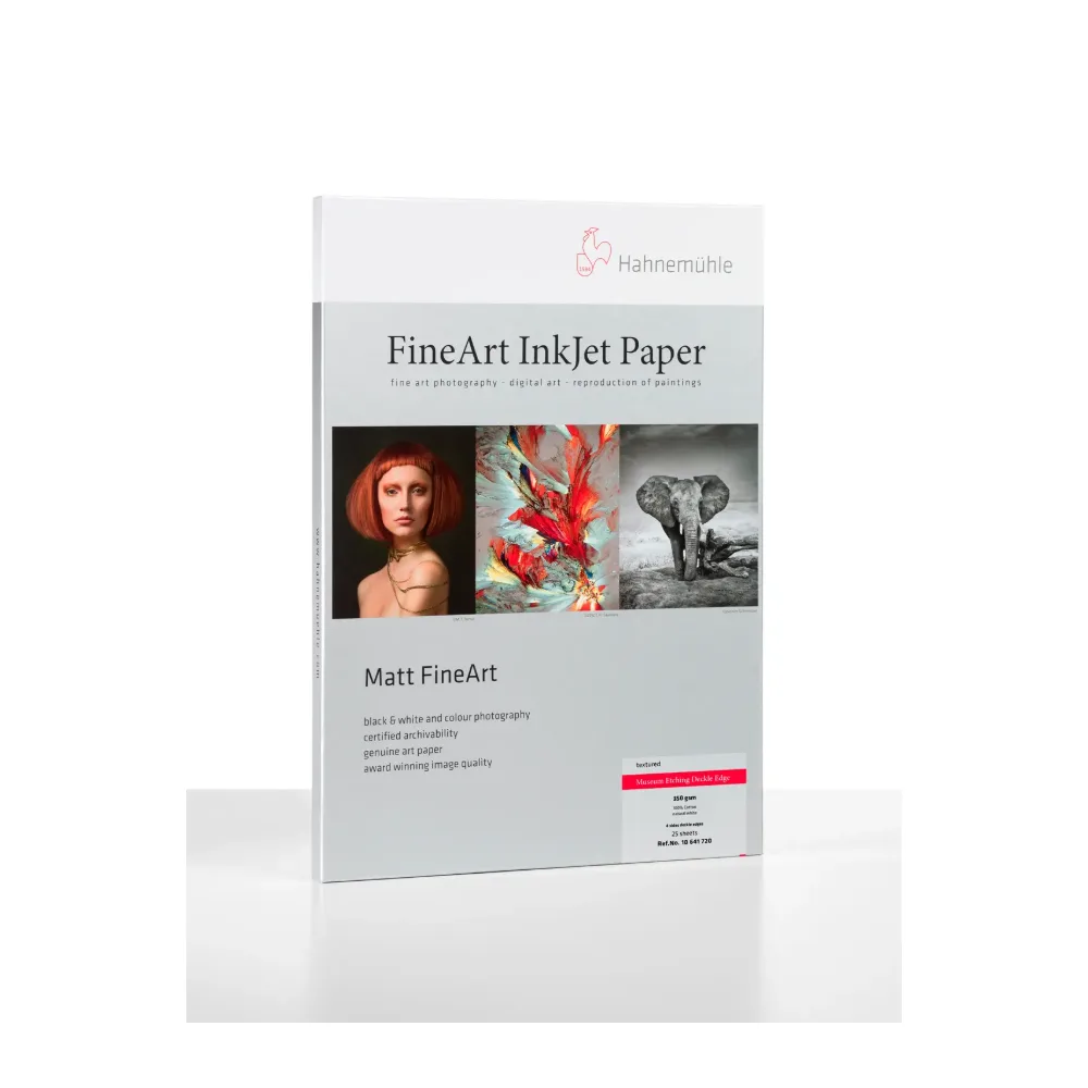 Papier Hahnemühle Museum Etching 350 g/m² Deckle Edge – oryginalne opakowanie Hahnemühle