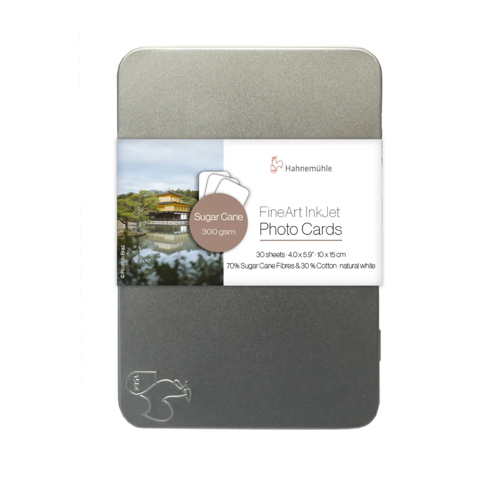 Hahnemühle FineArt Photo Cards Sugar Cane 300 10 × 15 cm – 30 kart w metalowej puszce