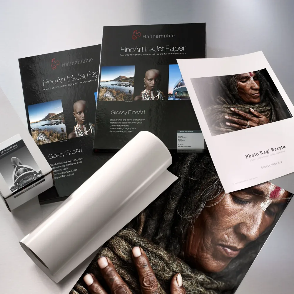 Rolka i wydruki na papierze Hahnemühle Photo Rag Baryta 315 g/m²