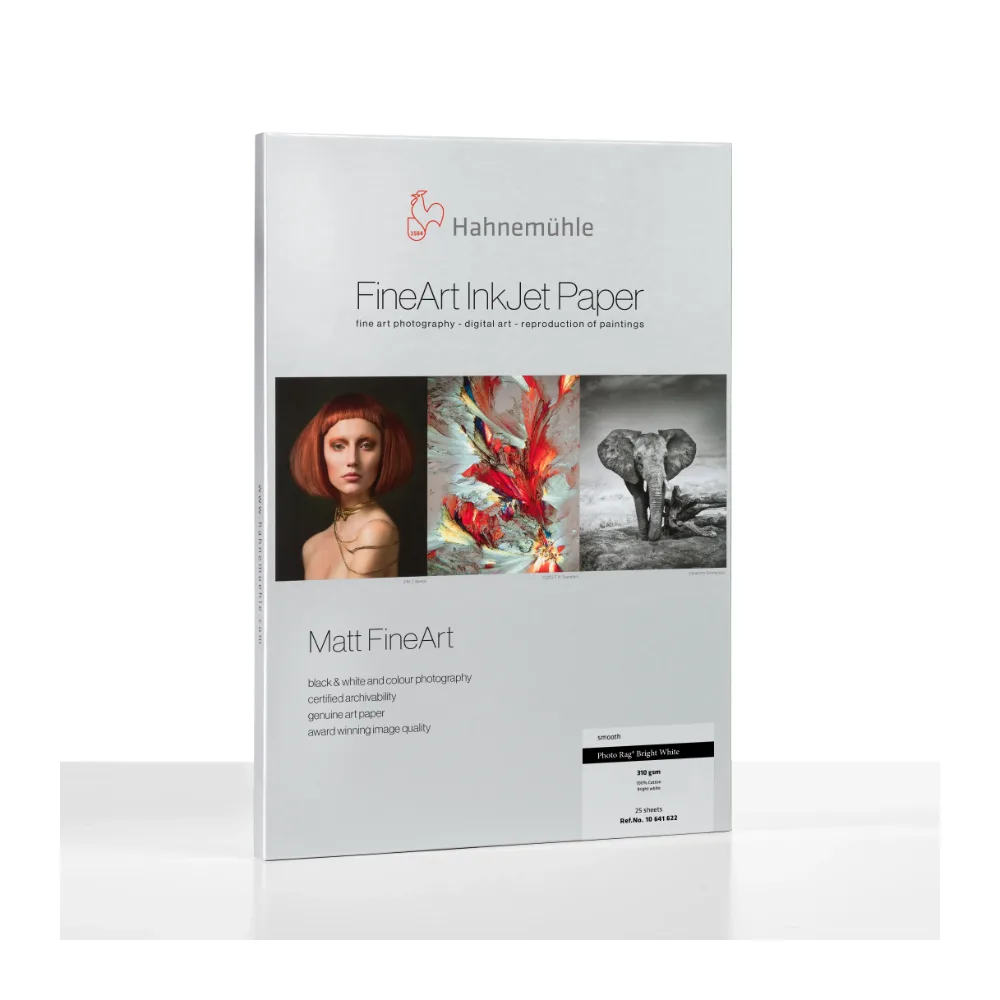 Papier Hahnemühle Photo Rag Bright White 310 g/m² – oryginalne opakowanie Hahnemühle