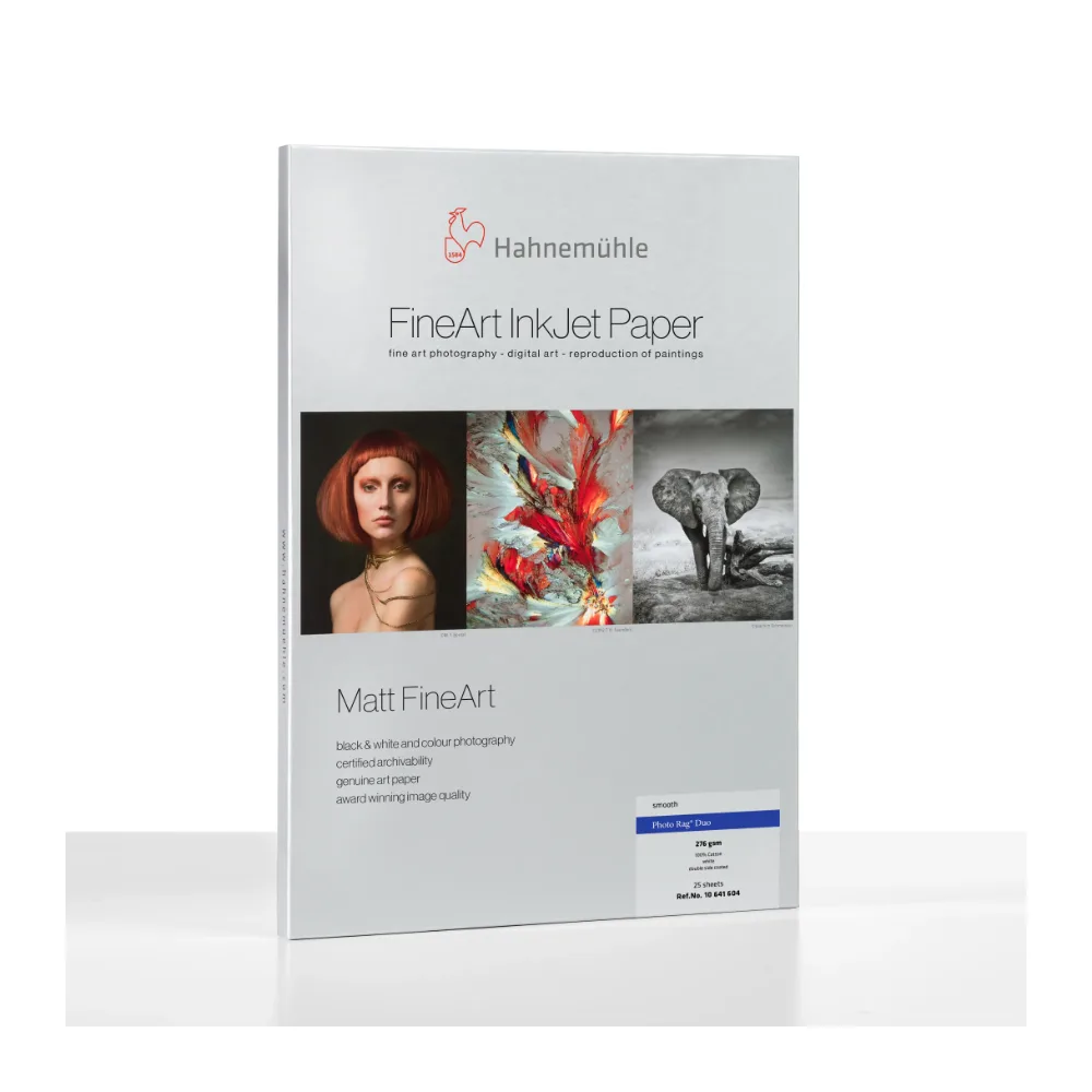 Papier Hahnemühle Photo Rag Duo 276 g/m² – oryginalne opakowanie Hahnemühle