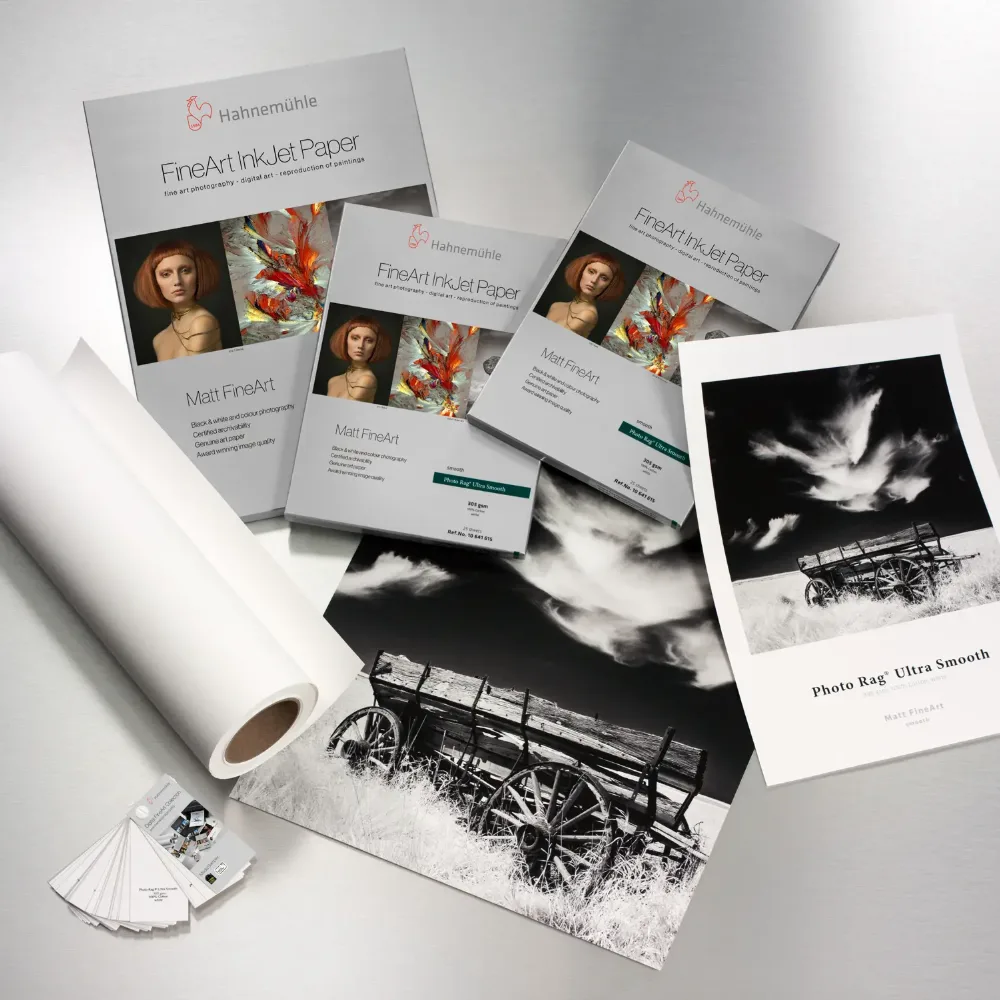 Rolka i wydruki na papierze Hahnemühle Photo Rag Ultra Smooth 305 g/m²