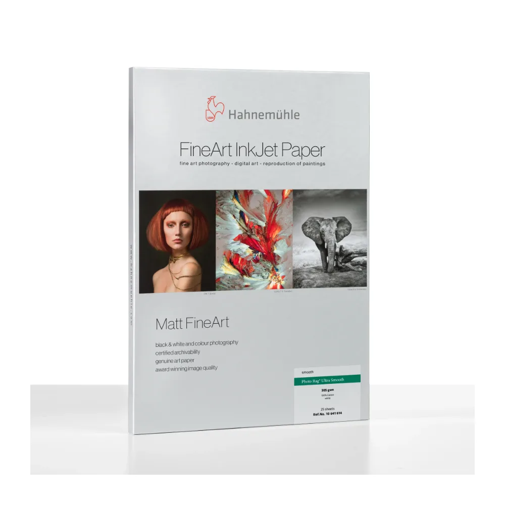 Papier Hahnemühle Photo Rag Ultra Smooth 305 g/m² – oryginalne opakowanie Hahnemühle