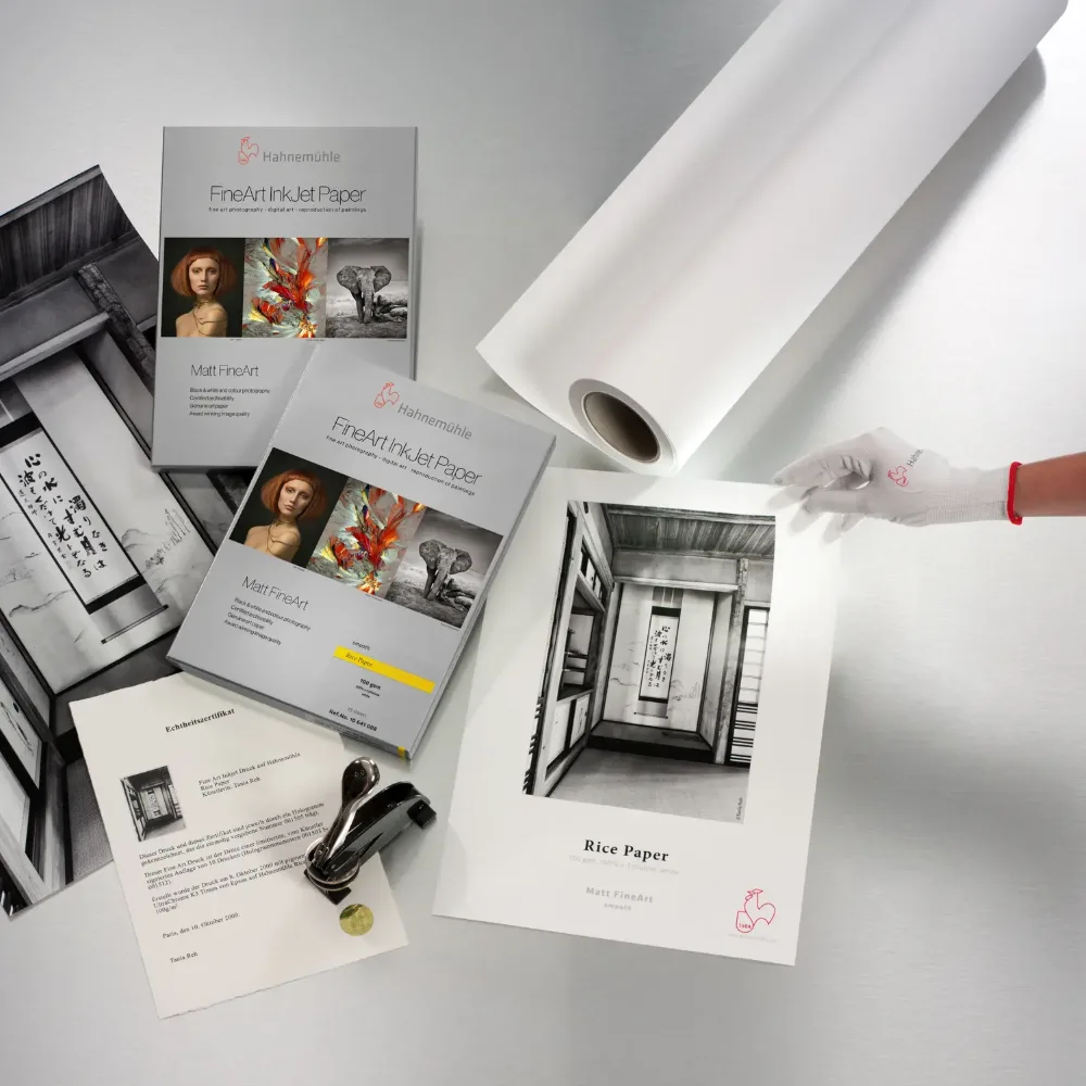 Rolka i wydruki na papierze Hahnemühle Rice Paper 100 g/m²
