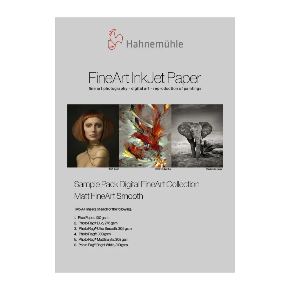 Zestaw próbek Hahnemühle Sample Pack Matt FineArt Smooth A4