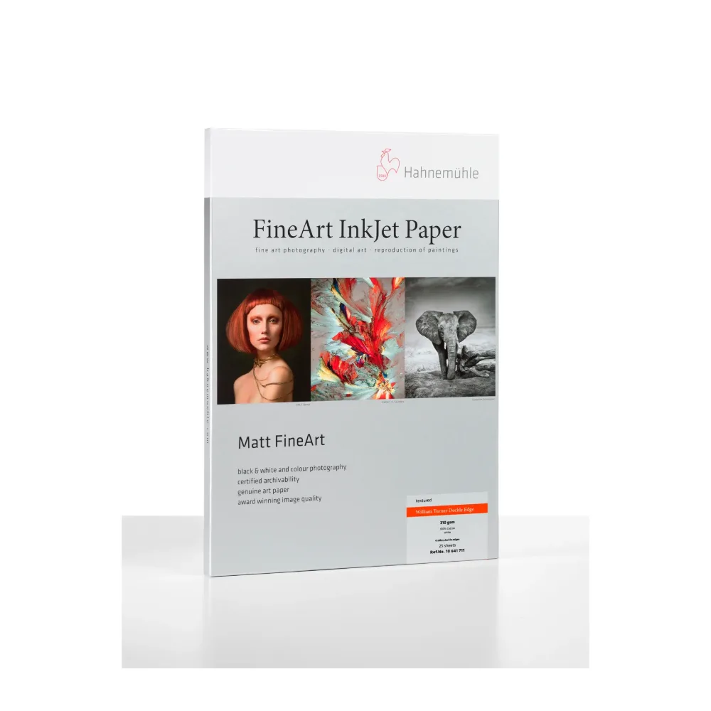 Papier Hahnemühle William Turner 310 g/m² Deckle Edge – oryginalne opakowanie Hahnemühle